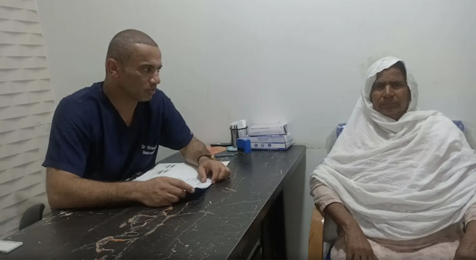 Dr. Waseem in clinic